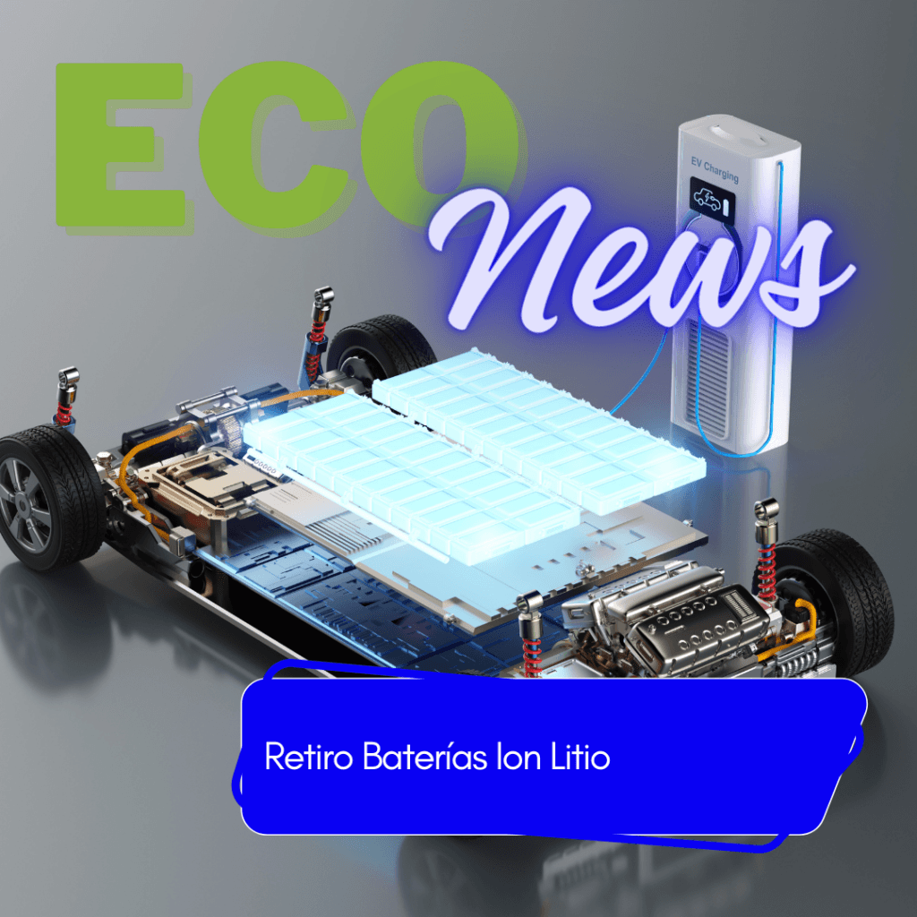 Batería de ion litio integrada en un vehículo eléctrico